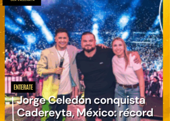 Jorge Celedón conquista Cadereyta, México: récord de público y homenaje oficial